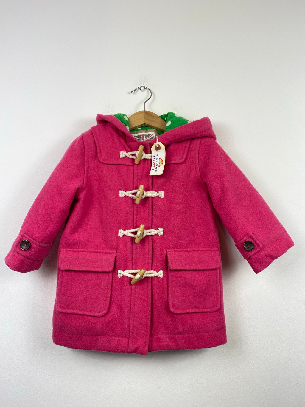 Bubblegum Pink Duffle Coat (3-4 Years)