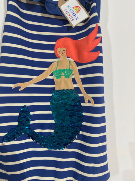 Mini Boden Preloved Sequin Colour Change Mermaid Swimsuit (7-8