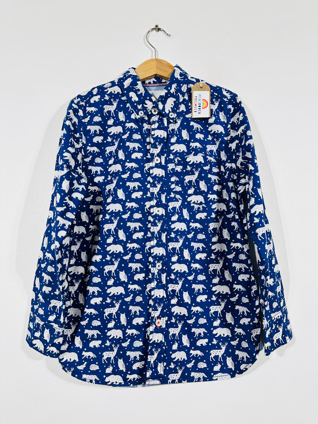 Arctic Animals Navy Shirt (7-8 Years)