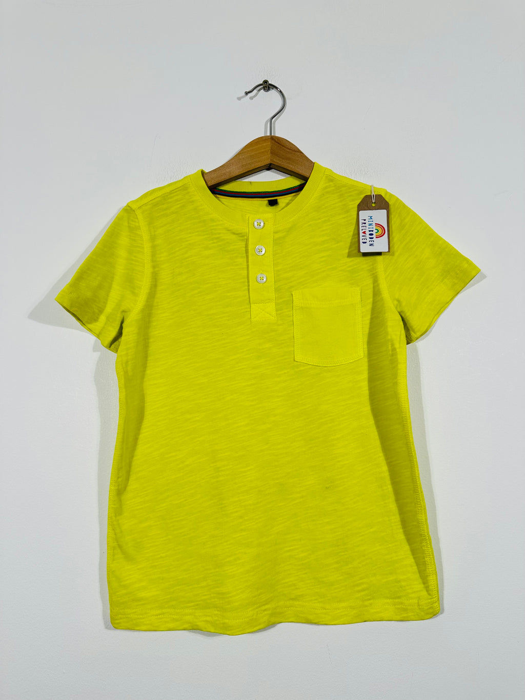 NEW Yellow Button Up T-shirt (5-6 Years)