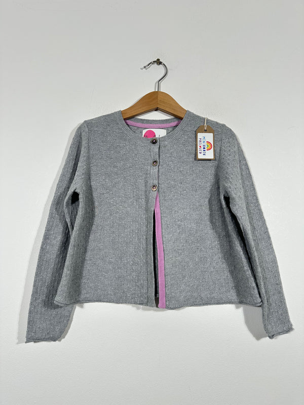 Grey Cashmere Blend Occasion Cardigan (4-5 Years)