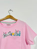 NEW Pink Bunny Pocket Tee (Age 9-10)