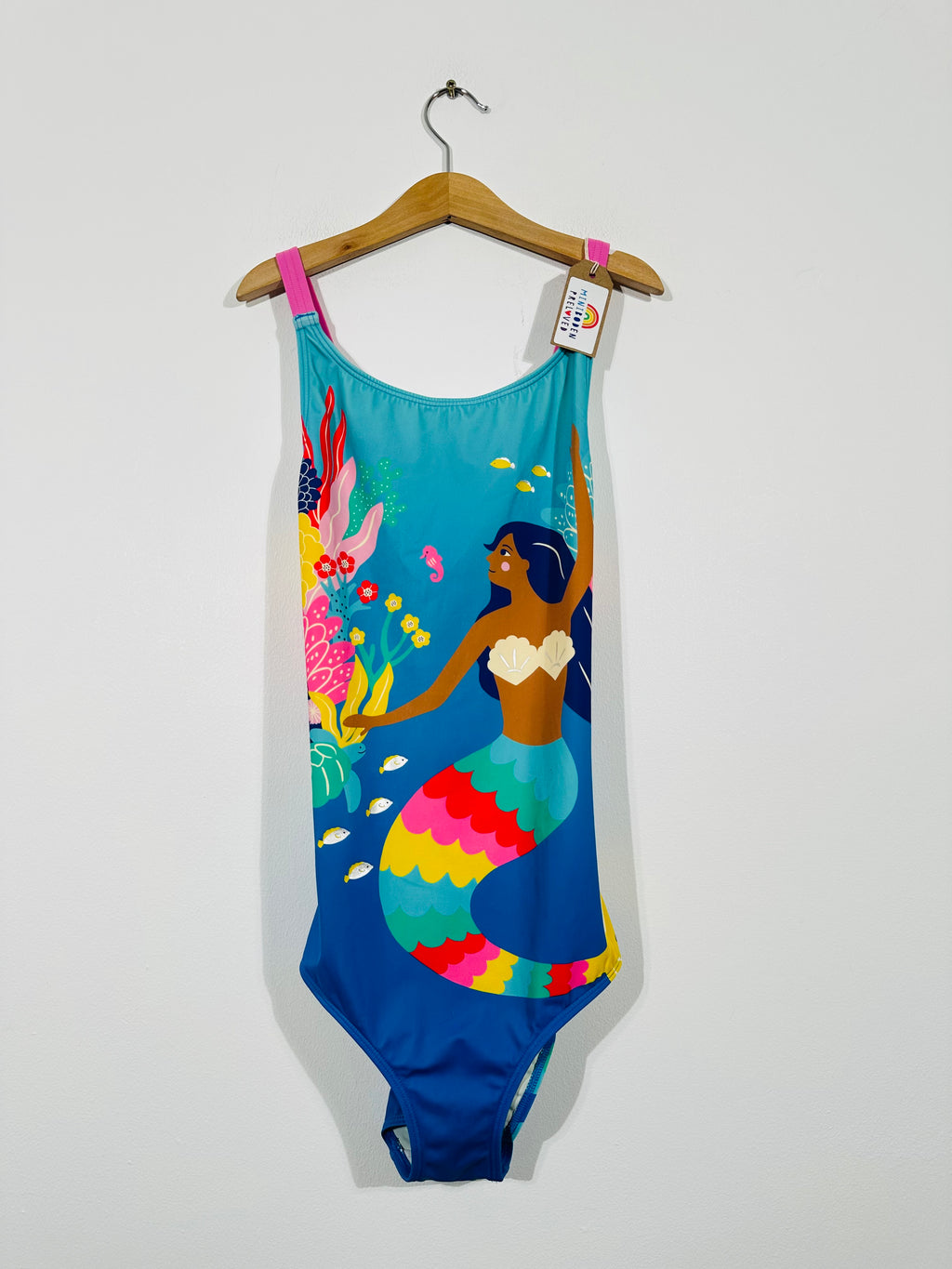 Vibrant Mermaid Design Swimsuit (13-14 Years)