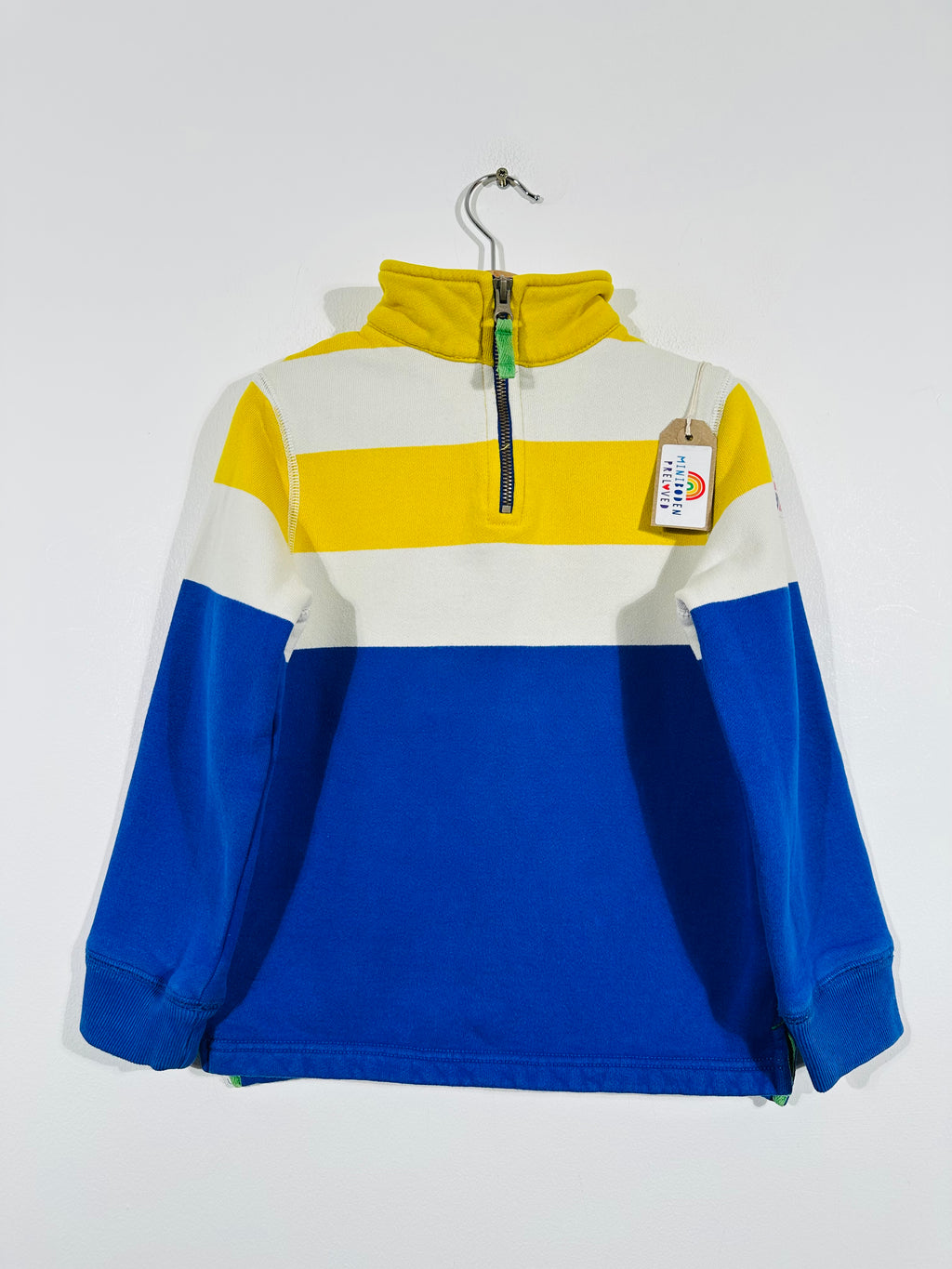 Blue & Yellow Cosy Half Zip Jumper (4-5 Years)