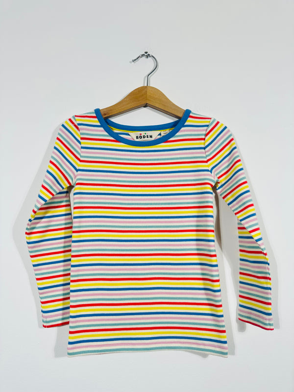 NEW Happy Rainbow Striped Top (Age 12-13)