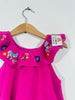 Embroidered Hot Pink Suntop (3-4 Years)