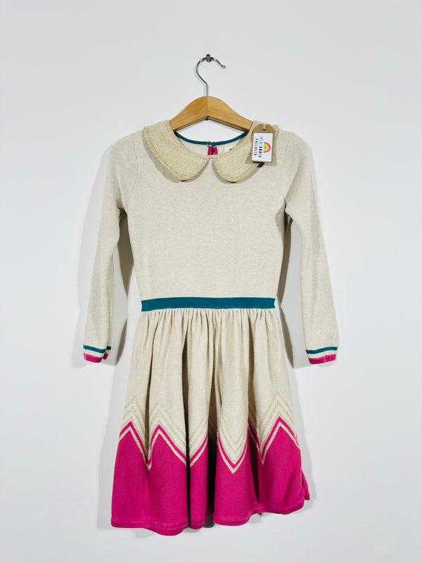 Pink & Gold Knitted Party Dress (5-6 Years)
