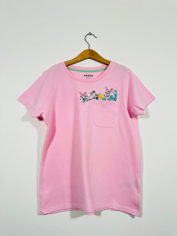 NEW Pink Bunny Pocket Tee (Age 4-5)