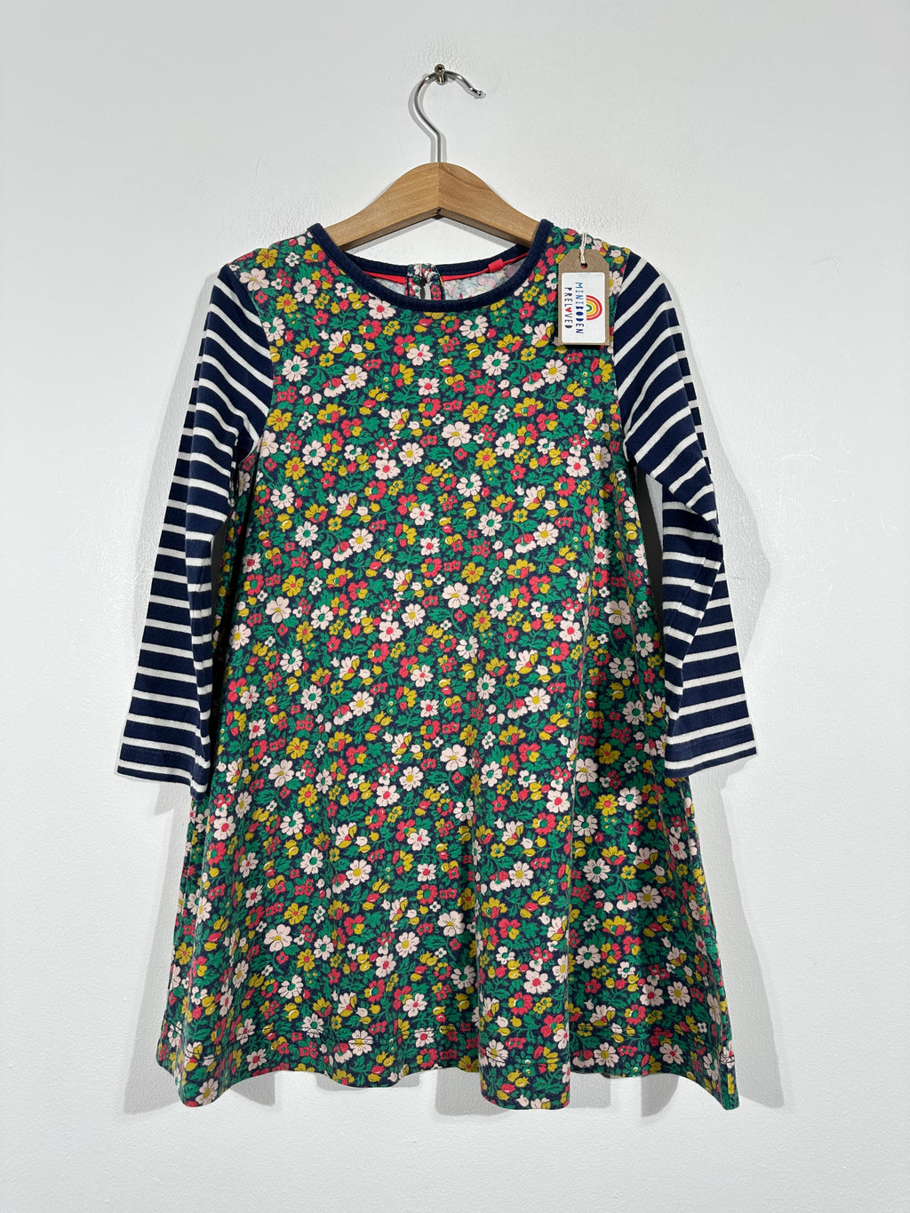 Pretty Floral & Stripes Dress (4-5 Years)