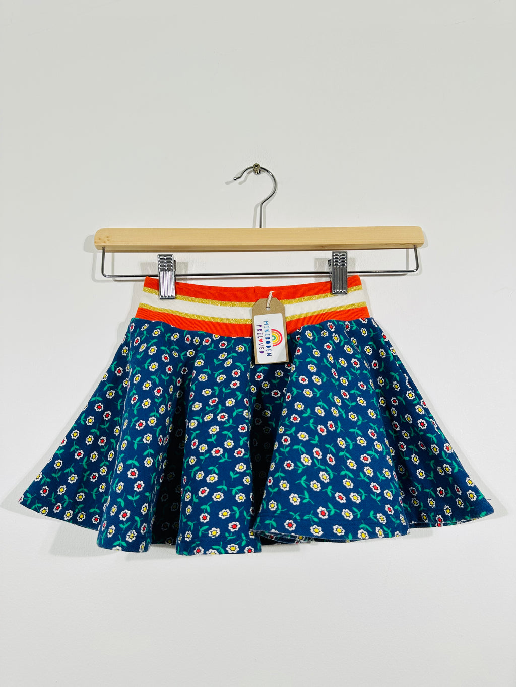 Dark Floral Cotton Cord Skirt (2-3 Years)