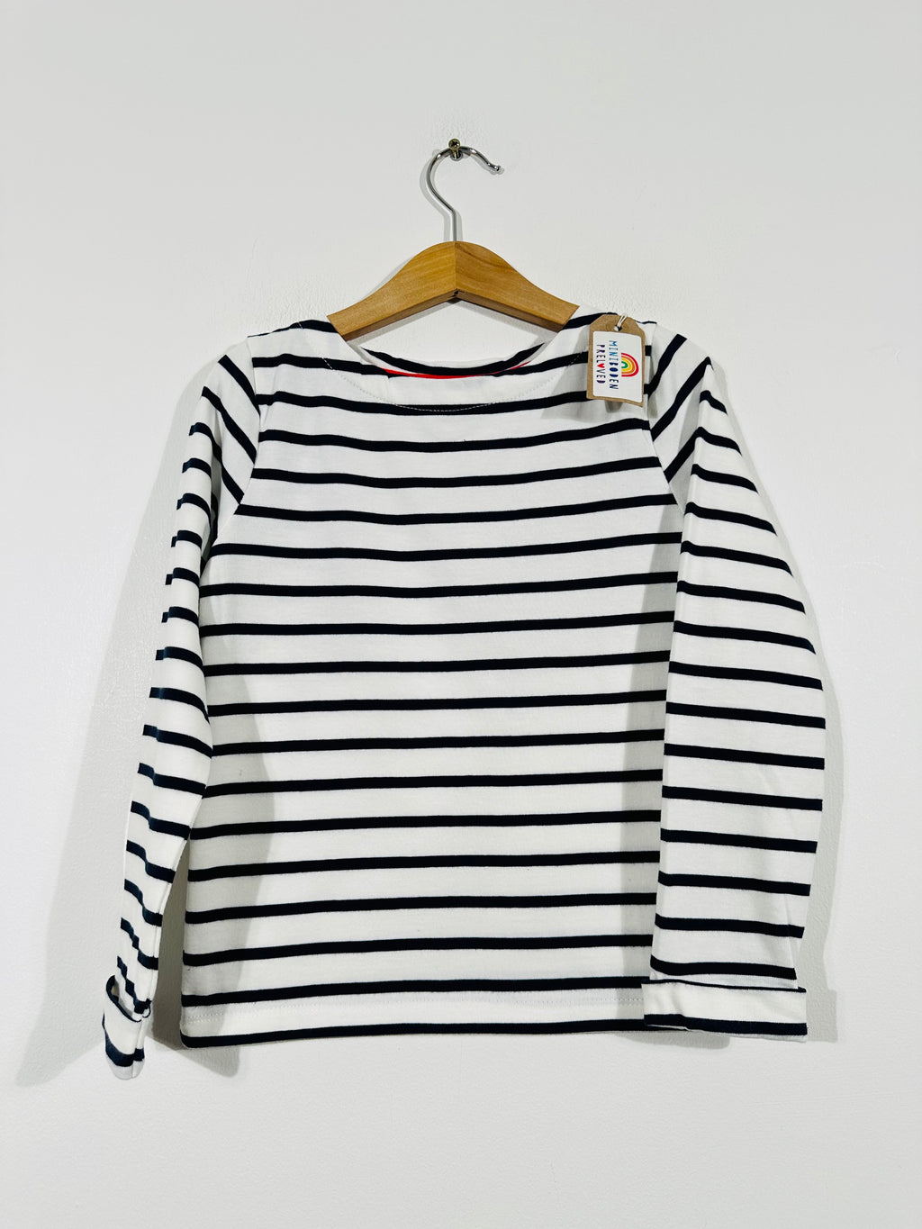 NEW Black & White Stripy Breton Top (5-6 Years)