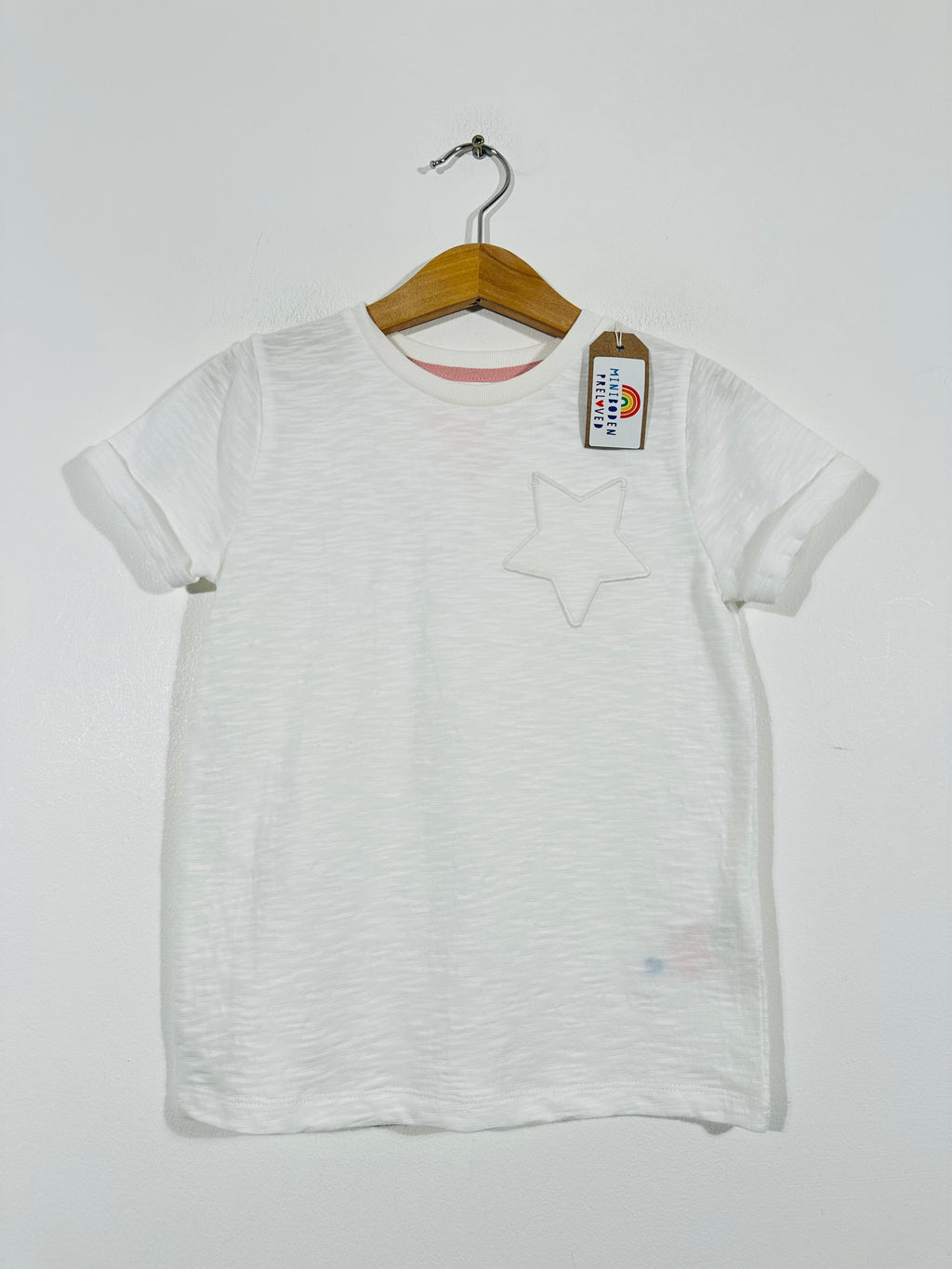 NEW Star Pocket White Top (5-6 Years)