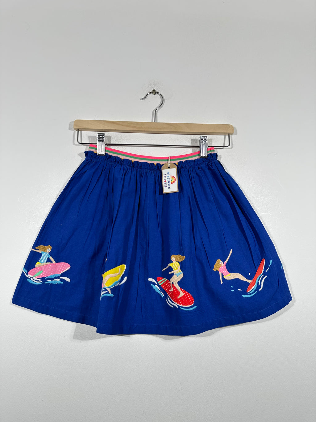 Vibrant Applique Surf Girls Skirt (9-10 Years)