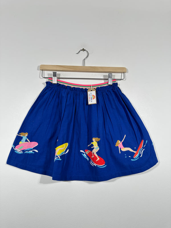 Vibrant Applique Surf Girls Skirt (9-10 Years)