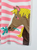 Appliqué Horse Pink & White Stripe Polo Dress (11-12 Years)