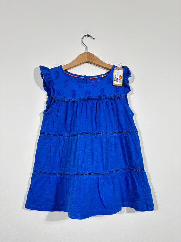 Blue Pineapple Broderie Anglaise Top (7-8 Years)
