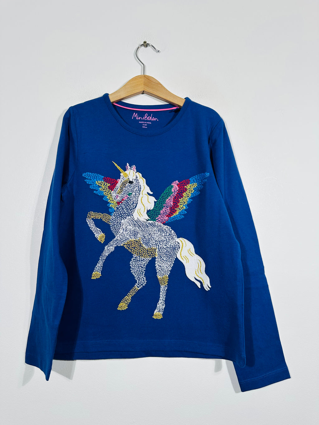 NEW Embroidered Unicorn Top (Age 9-10)