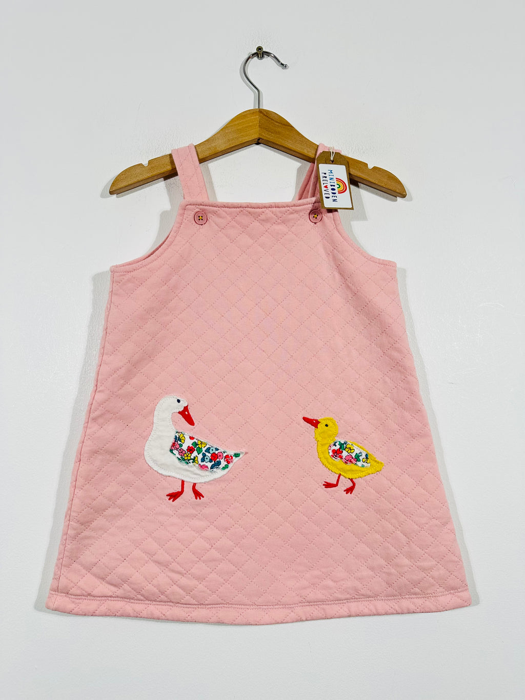 Spring Chicks Pink Quilted Pinafore Dress (2-3 Years)