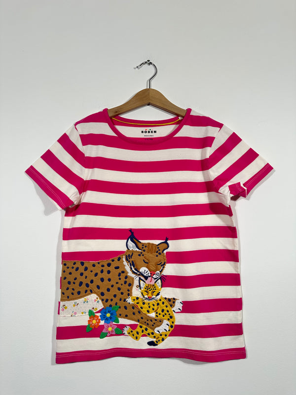 NEW Pink Leopard Stripe Tee (Age 2-3)