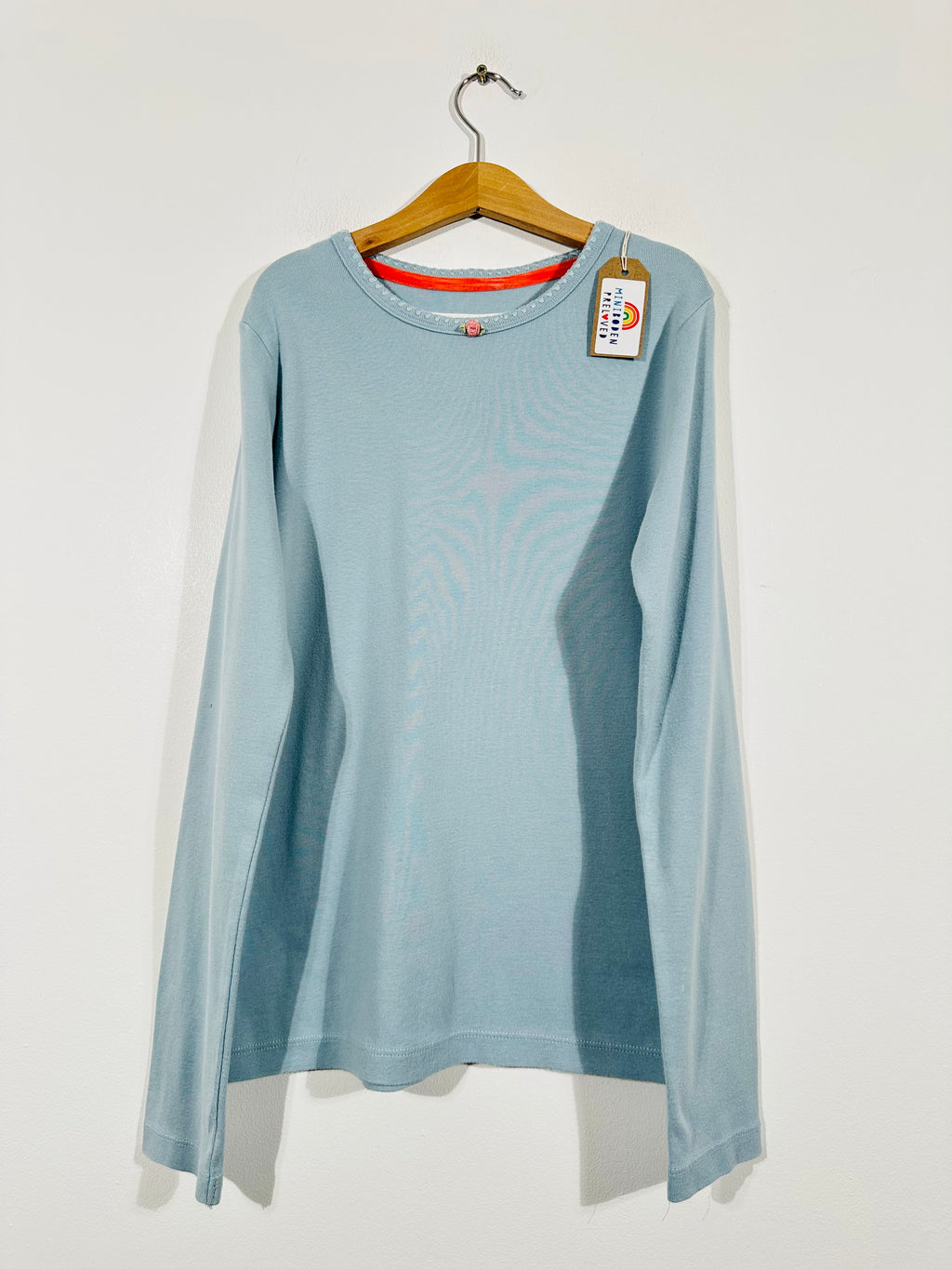 Pale Blue Long Sleeved Rosebud Layering Top (11-12 Years)