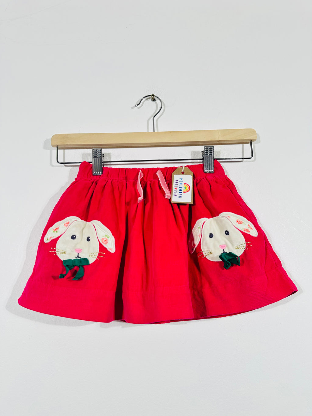 Vibrant Needlecord Skirt With Bunny Design (2-3 Years)