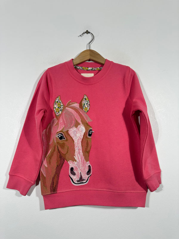 NEW Pretty In Pink Horse Sweatshirt (Age 11-12)