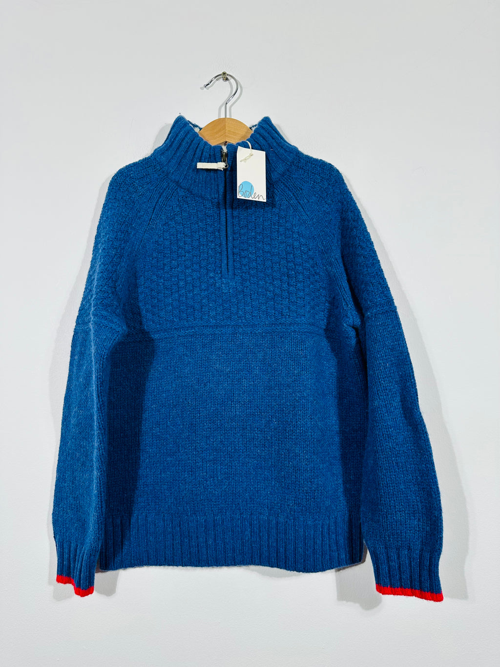 NEW Blue Knitted Wool Jumper (8-9 Years)