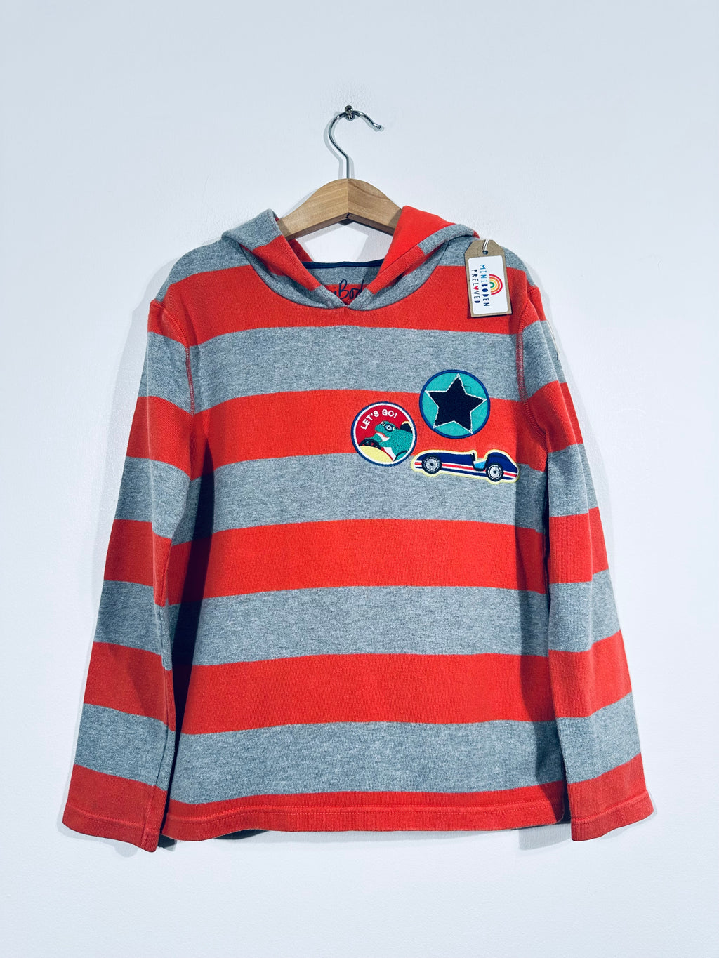 Soft Waffle Stripe Car Hoodie (7-8 Years)