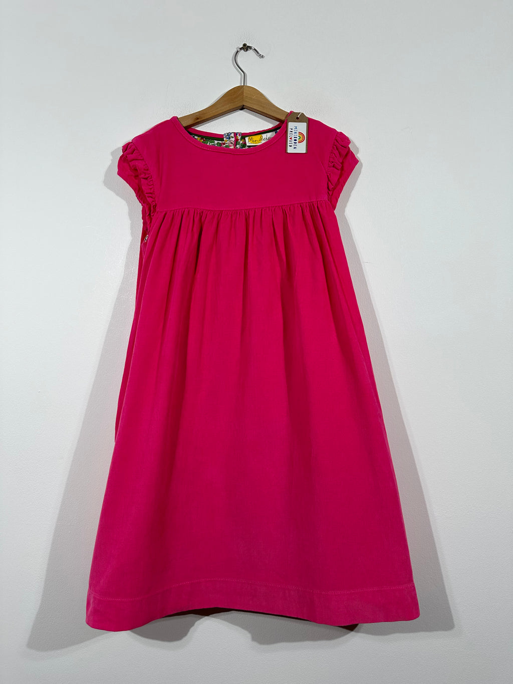 Beautiful Bright Pink Cord Pinafore (11-12 Years)