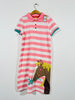 Appliqué Horse Pink & White Stripe Polo Dress (11-12 Years)