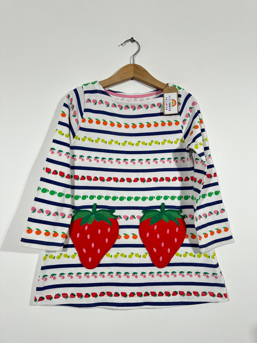 Strawberry Pockets Tunic Dress (4-5 Years)