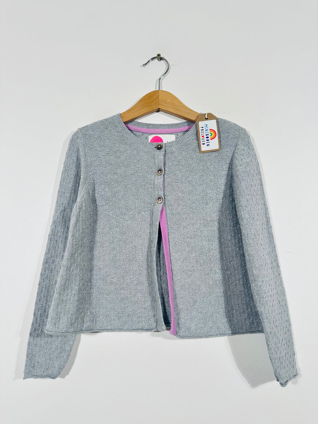 Grey Cashmere Blend Occasion Cardigan (4-5 Years)