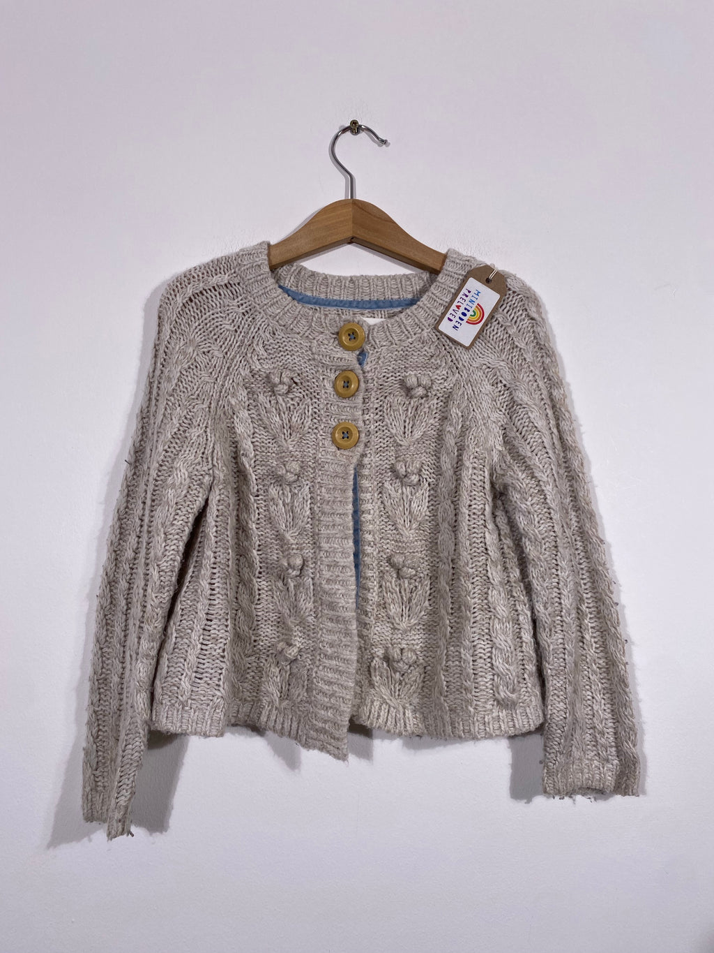 Grey Cable Knit Cardigan (4-5 Years)
