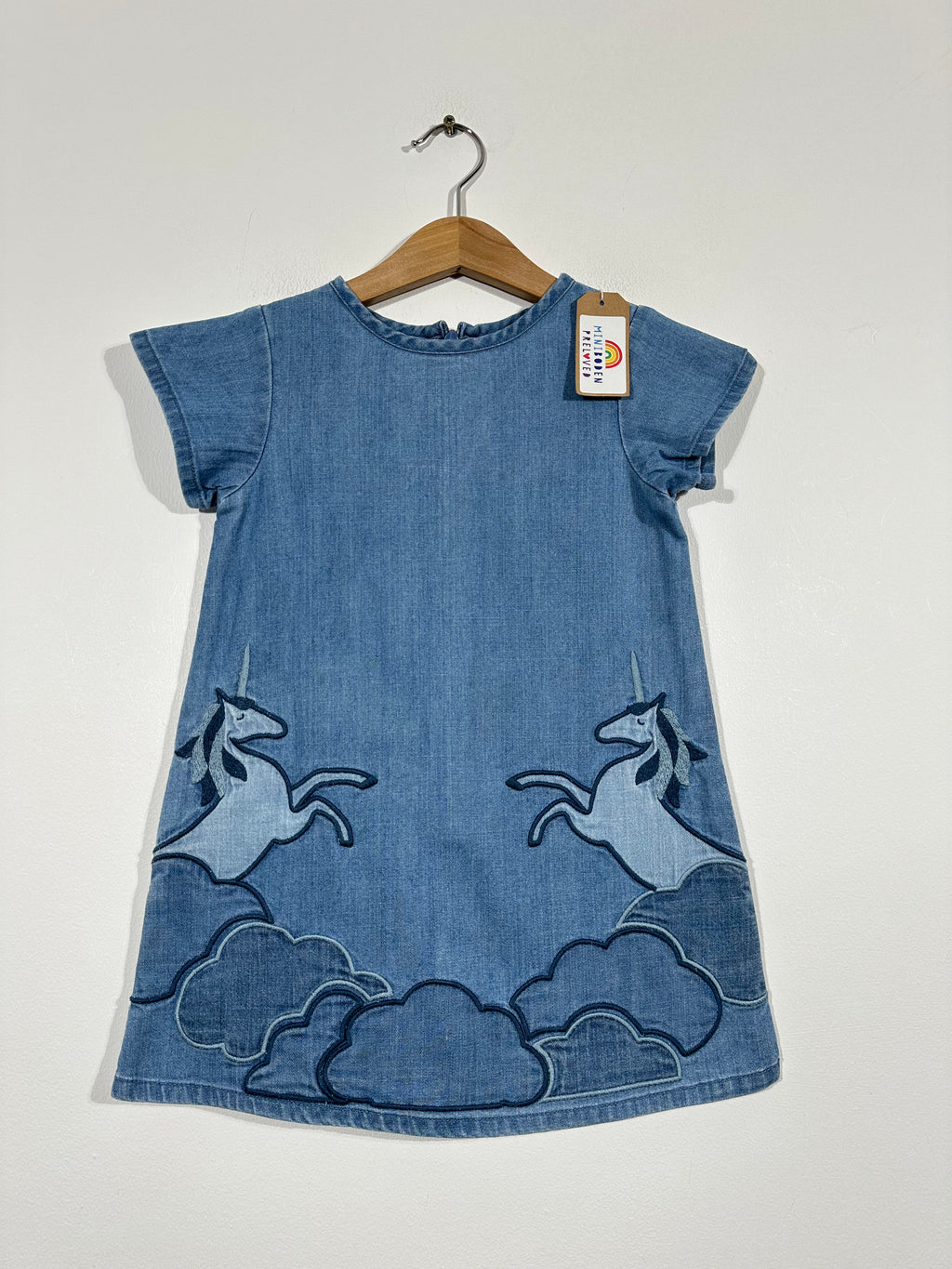 Lovely Embroidered Unicorn Denim Dress (2-3 Years)