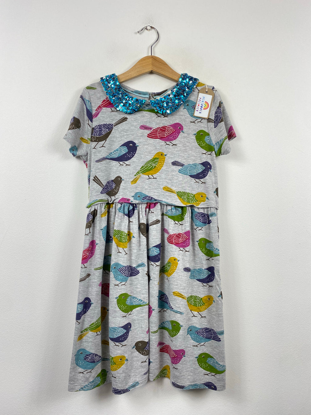Soft Jersey Bird Print Dress (7-8 Years)
