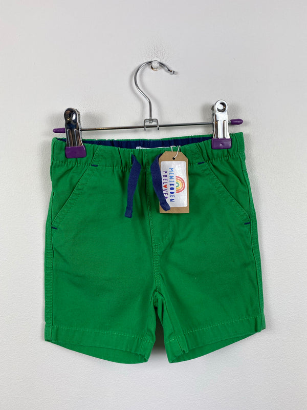 Green Cotton Shorts (3-6 Months)