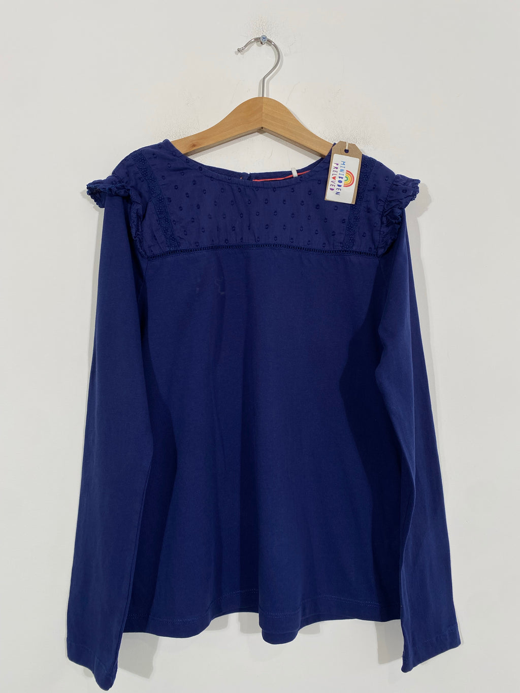 Navy Broderie Anglaise Blouse (11-12 Years)