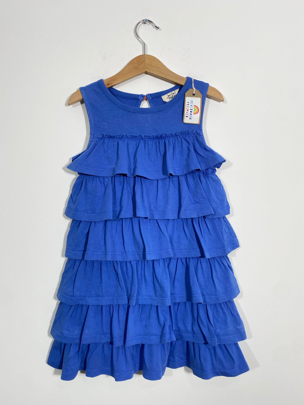 Cobalt Blue Ruffle Dress (3-4 Years)