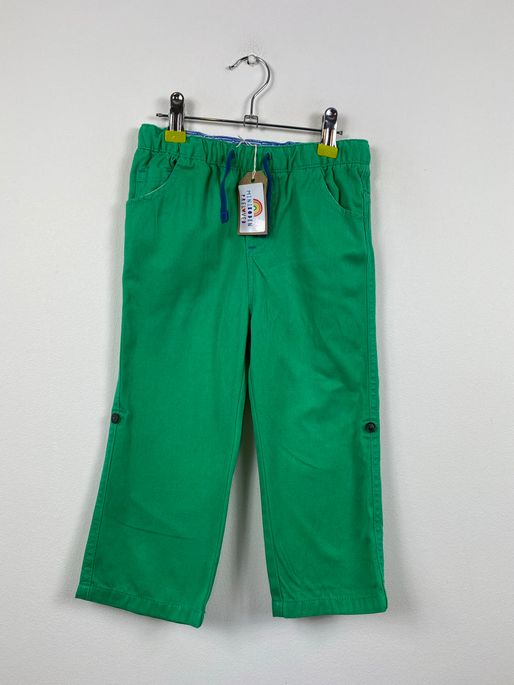 Green Roll Up Summer Trousers (2-3 Years)