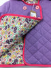 Lilac Quilted Hooded Jacket With Floral Lining (3-6 Months)