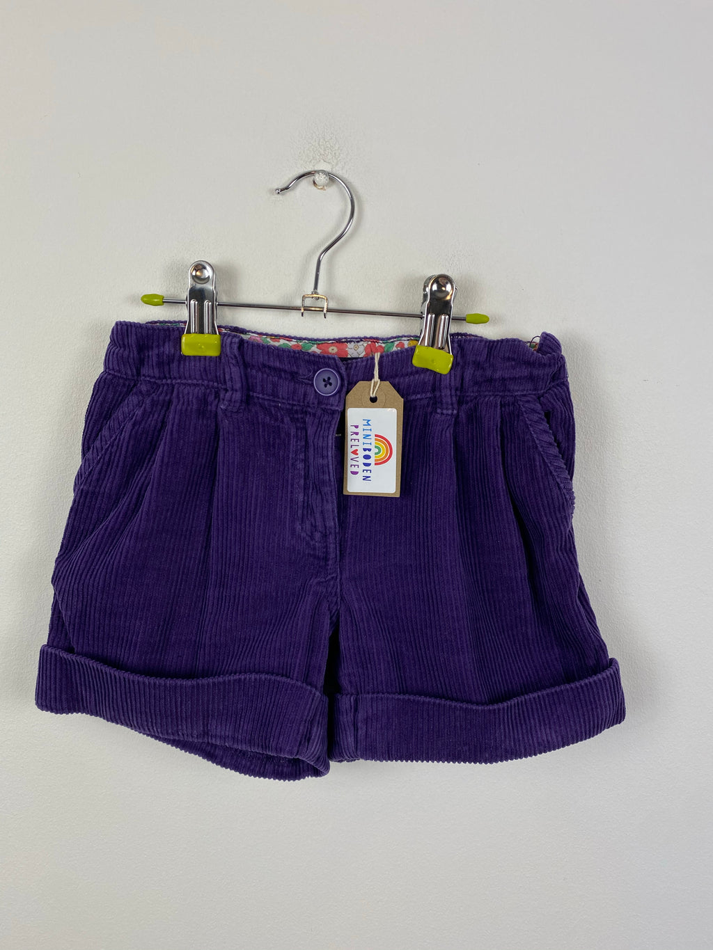 Cadbury's Purple Cord Shorts (6 Years)