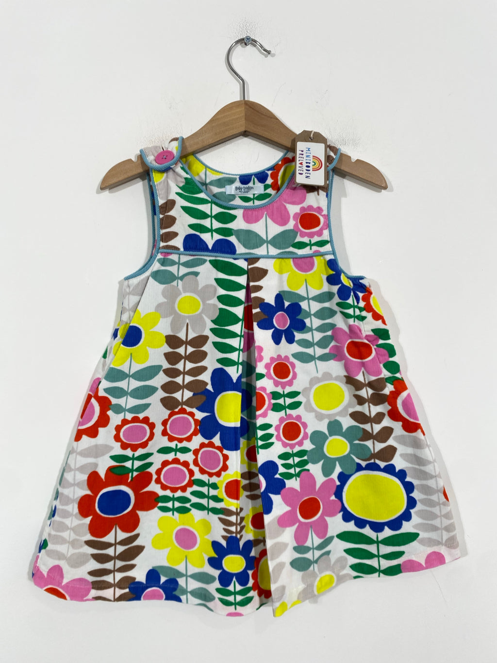 Beautiful Jam Tart Flowers Needlecord Dress (18-24 Months)