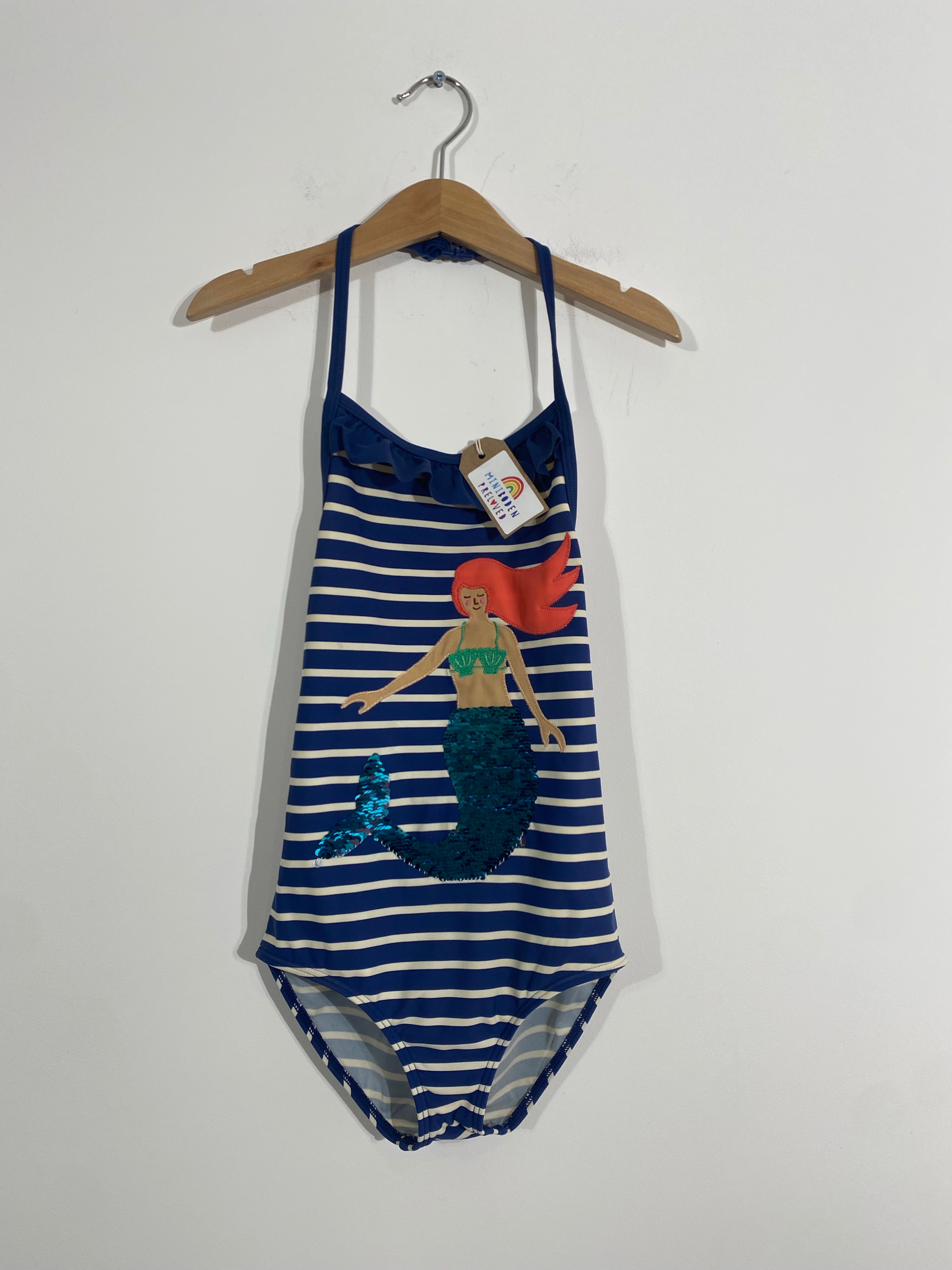 Mini Boden Preloved Sequin Colour Change Mermaid Swimsuit (7-8
