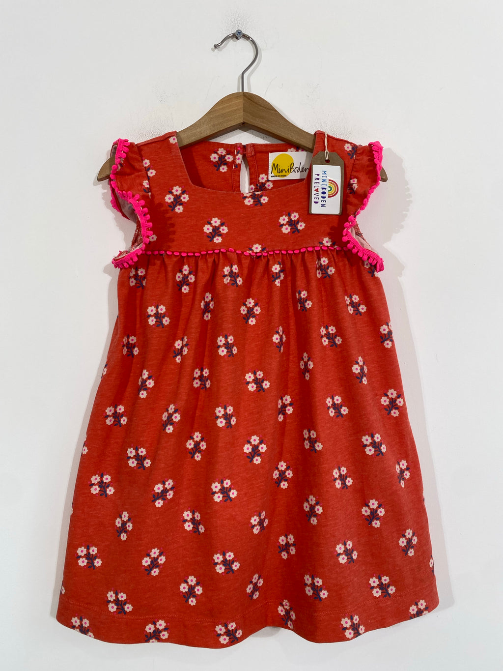 Beautiful Coral Floral Dress (2-3 Years)