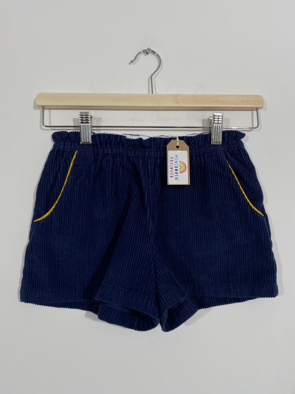 Navy Thick Needlecord Shorts (9 Years)