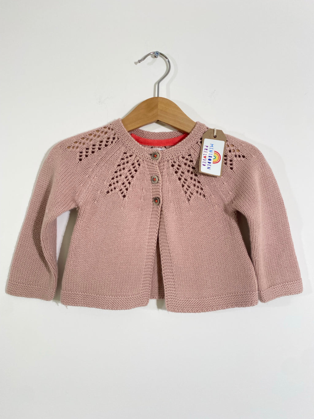 Light Pink Knitted Cardigan (3-6 Months)
