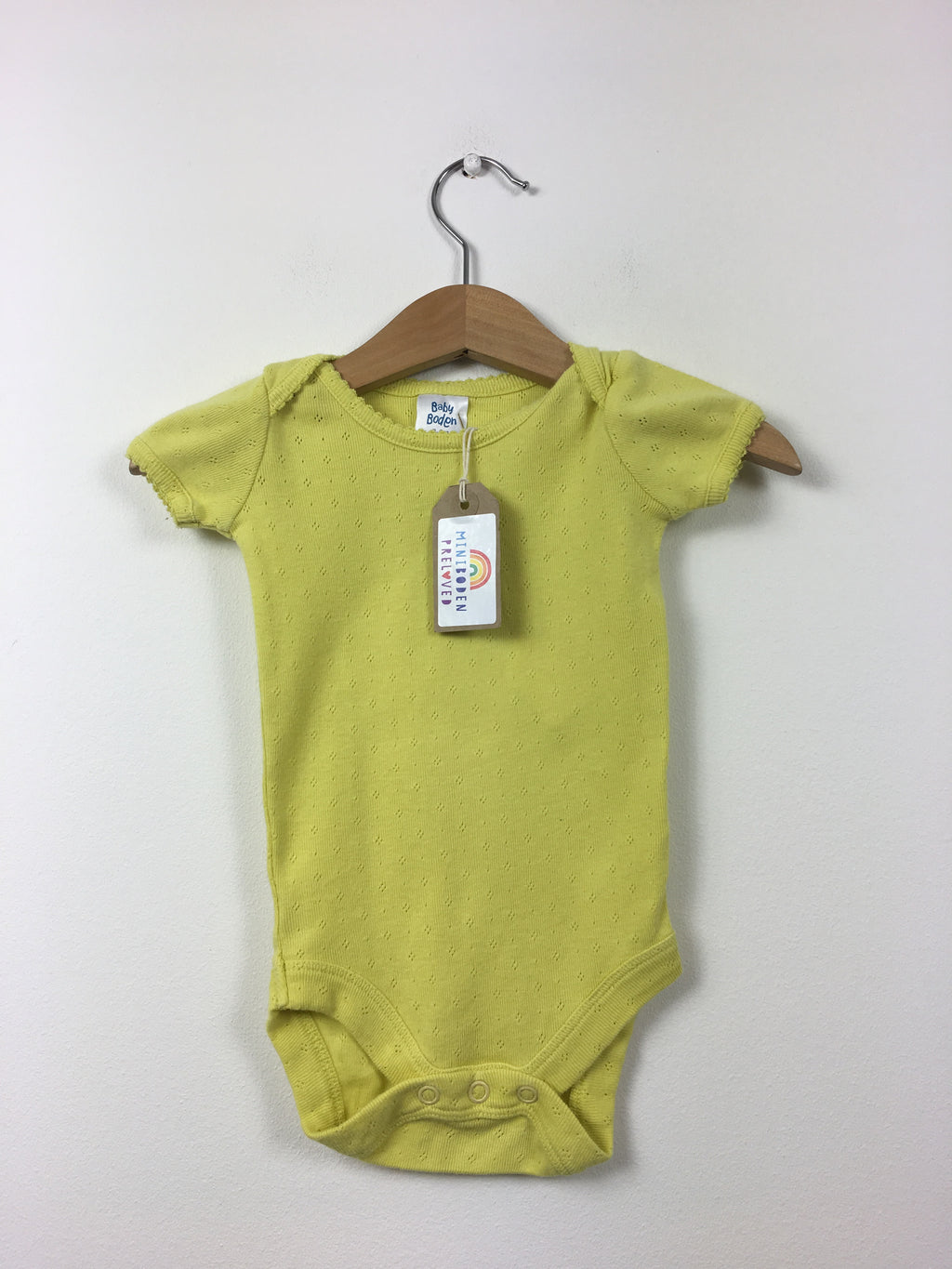 Yellow Pointelle Vest Top (3-6 Months)