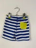Blue & White Stripy Towelling Shorts (0-3 Months)