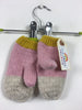 Pink Knitted Crochet Owl Bobble Hat & Mittens (1-2 Years)