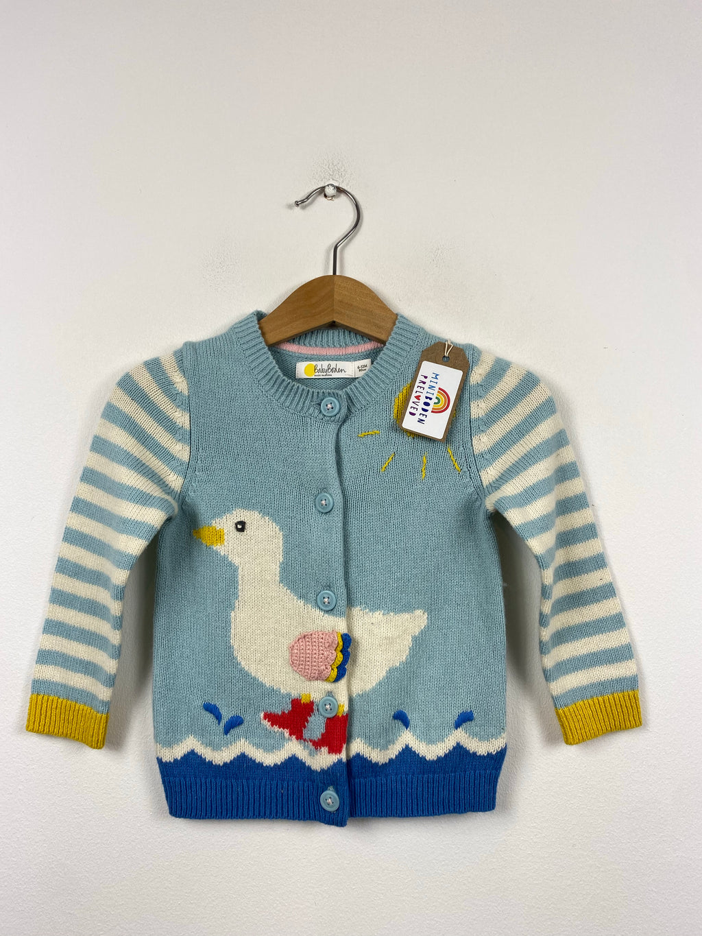 Lovely Crochet Duck Cardigan (6-12 Months)